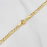 Cadena Figaro 3.65g / 60cm / 3.15mm Oro Amarillo 18K