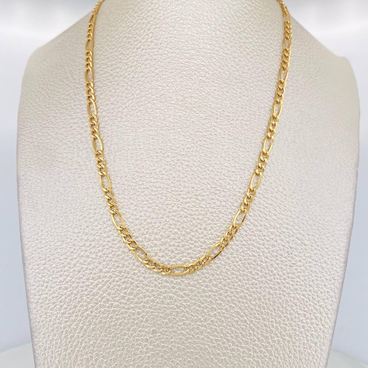 Cadena Figaro 4.2g / 60cm / 3.3mm Oro Amarillo 18K