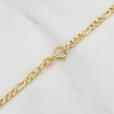 Cadena Figaro 2.7g / 60cm / 2.6mm Oro Amarillo 18K