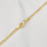 Cadena Figaro 2.15g / 60cm / 2.2mm Oro Amarillo 18K