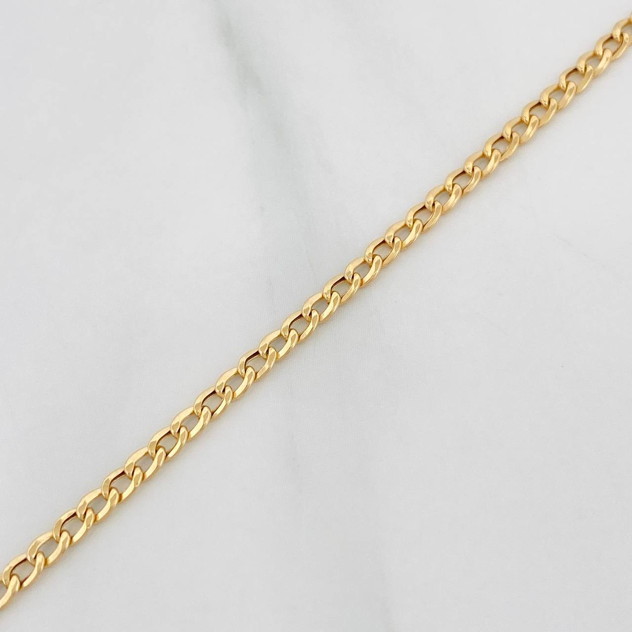 Pulso Cubano 1g / 20cm / 2.3mm Oro Amarillo 18K