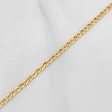 Pulso Cubano 0.8g / 20cm / 1.9mm Oro Amarillo 18K