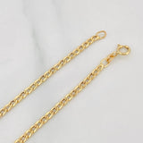 Pulso Cubano 0.8g / 20cm / 1.9mm Oro Amarillo 18K