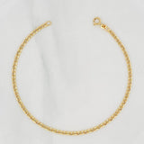 Pulso Cubano 1g / 20cm / 2.3mm Oro Amarillo 18K