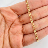 Pulso Cubano 1.55g / 19.5cm / 3.15mm Oro Amarillo 18K