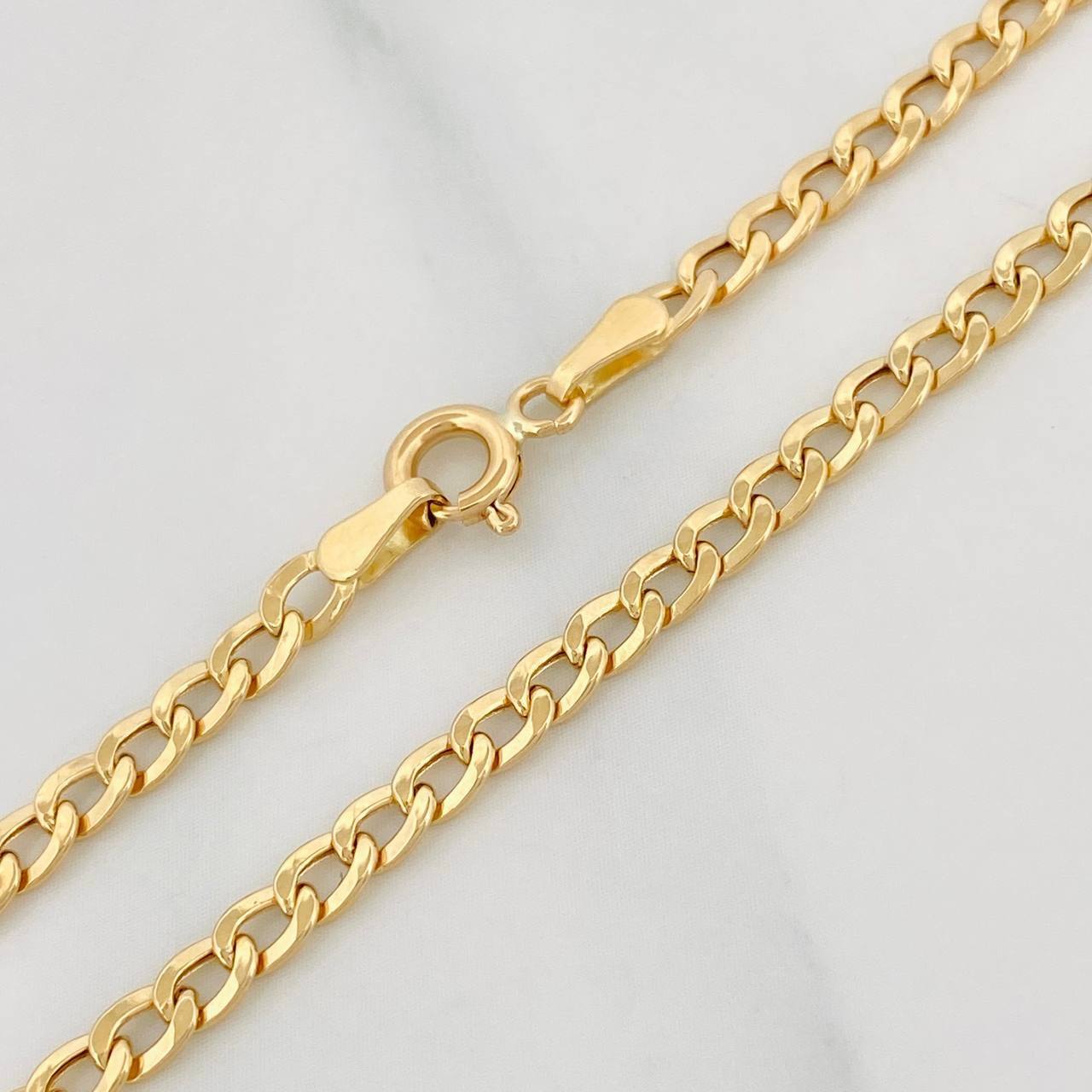 Pulso Cubano 1.55g / 19.5cm / 3.15mm Oro Amarillo 18K