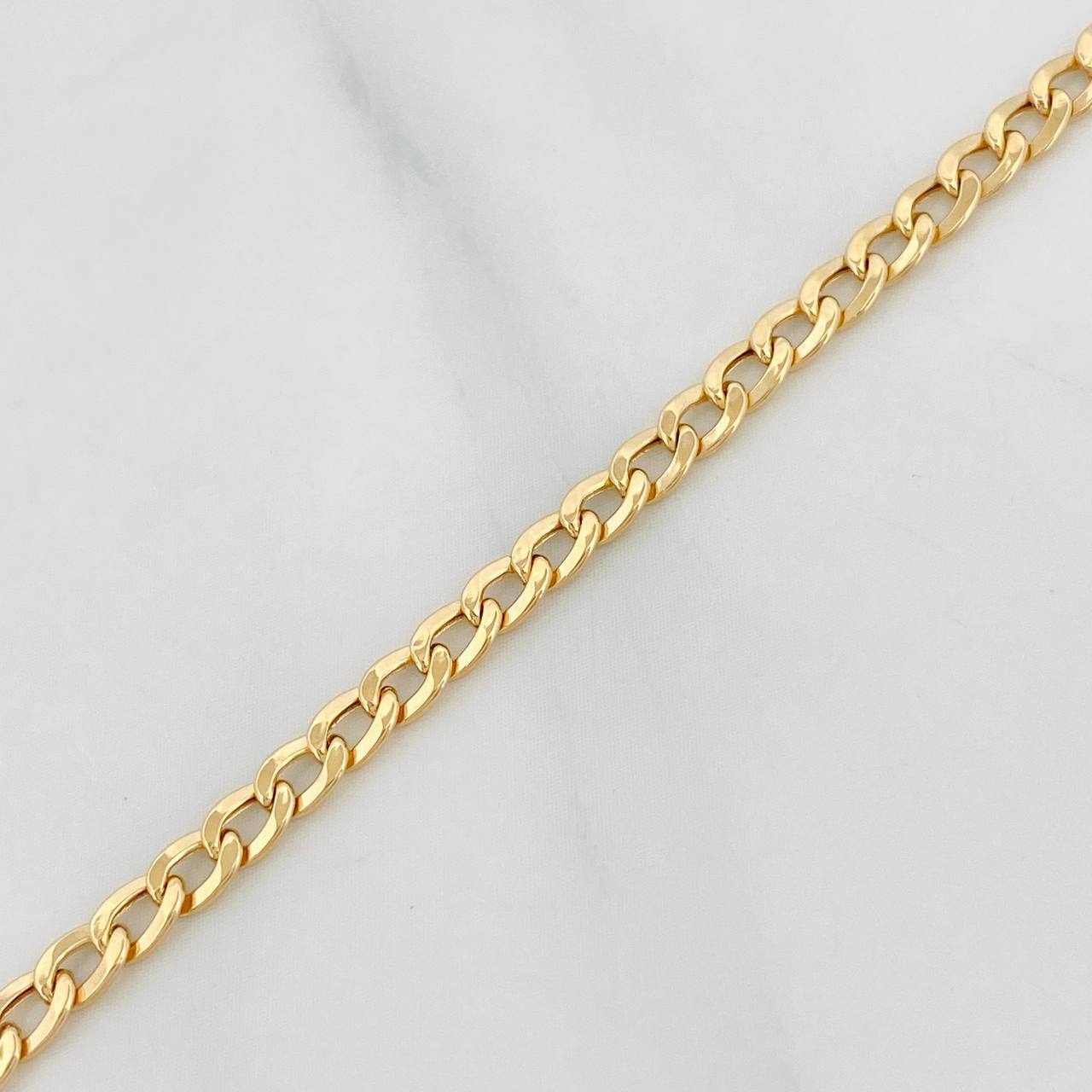 Pulso Cubano 1.55g / 19.5cm / 3.15mm Oro Amarillo 18K