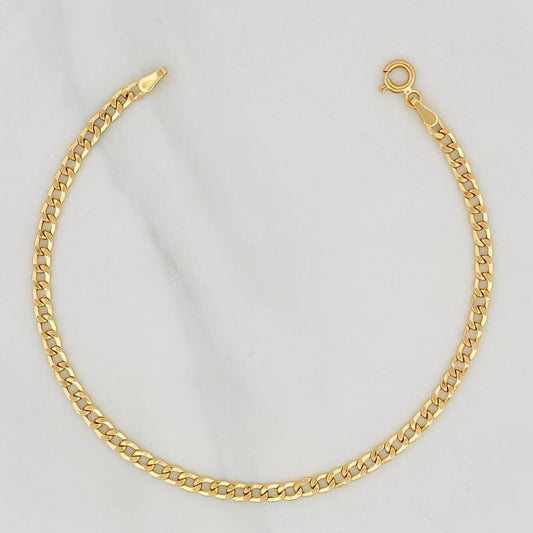 Pulso Cubano 1.55g / 19.5cm / 3.15mm Oro Amarillo 18K