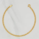 Pulso Cubano 1.55g / 19.5cm / 3.15mm Oro Amarillo 18K