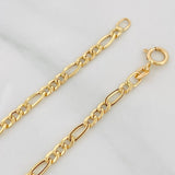 Pulso Figaro 1.1g / 19.5cm / 2.55mm Oro Amarillo 18K
