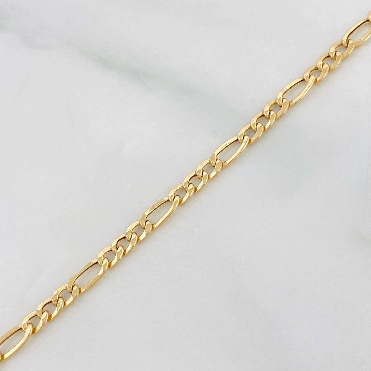 Pulso Figaro 1g / 19cm / 2.55mm Oro Amarillo 18K