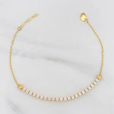 Pulso Modulable Tenis Aro Seguido 1.95g / 19.3cm - 17.3cm / 1.9mm Oro Amarillo 18K