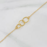 Pulso Modulable Aro Seguido 1.3g / 17cm - 18cm / 1mm Oro Amarillo 18K