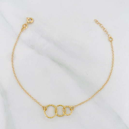 Pulso Modulable Aro Seguido 1.3g / 17cm - 18cm / 1mm Oro Amarillo 18K