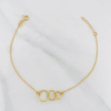 Pulso Modulable Aro Seguido 1.3g / 17cm - 18cm / 1mm Oro Amarillo 18K