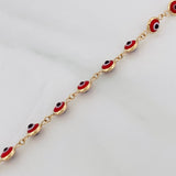 Pulso Ojo Turco 2.65g / 19cm / 2.1mm Oro Amarillo 18K