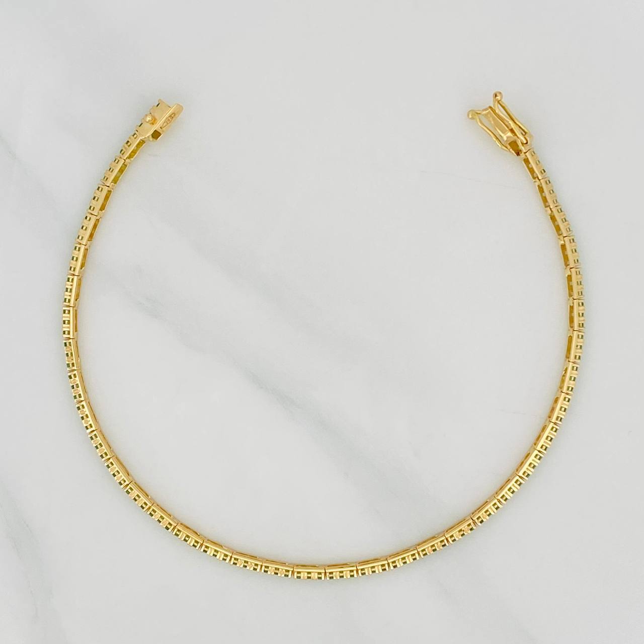 Pulso Tennis 3.85g / 18cm / 1.8mm Oro Amarillo 18K