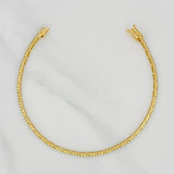 Pulso Tennis 3.85g / 18cm / 1.8mm Oro Amarillo 18K