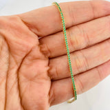 Pulso Tennis 3.85g / 18cm / 1.8mm Oro Amarillo 18K