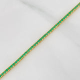 Pulso Tennis 3.85g / 18cm / 1.8mm Oro Amarillo 18K