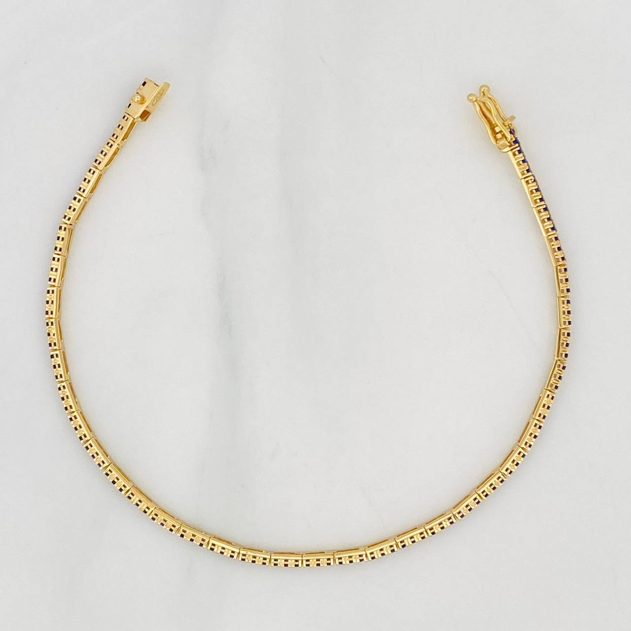 Pulso Tennis 3.85g / 18cm / 1.8mm Oro Amarillo 18K