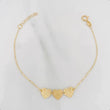 Pulso Modulable Aro Seguido Corazones 1.05g / 16.5cm - 18.5cm / 1mm Oro Amarillo 18K