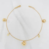 Tobillera Aro Seguido 2.65g / 24.5cm / 1mm Oro Amarillo 18K