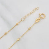 Pulso Modulable Aro Seguido Cruz 1.5g / 18cm - 17cm / 1mm Oro Amarillo 18K