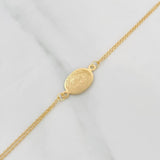 Pulso Modulable Aro Seguido San Benito 1.7g / 16.5cm - 18cm / 1mm Oro Amarillo 18K