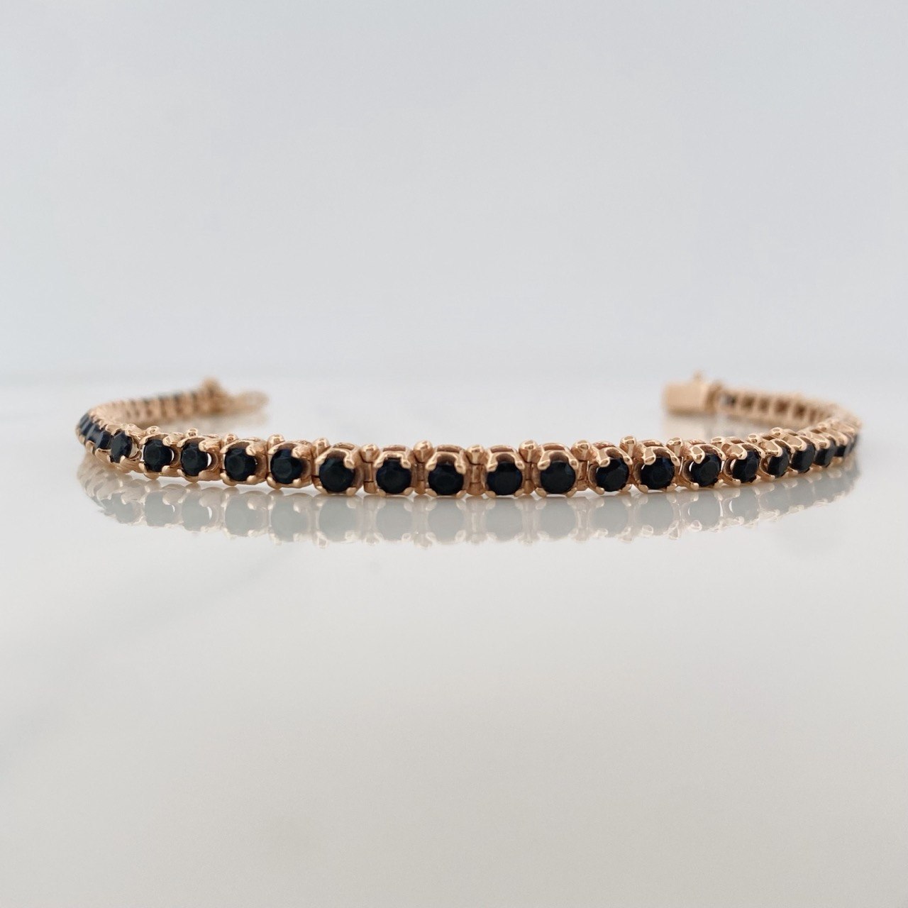 Pulso Tennis 9.15g / 17cm / 4.1mm Oro Rosa 18K