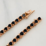 Pulso Tennis 9.15g / 17cm / 4.1mm Oro Rosa 18K