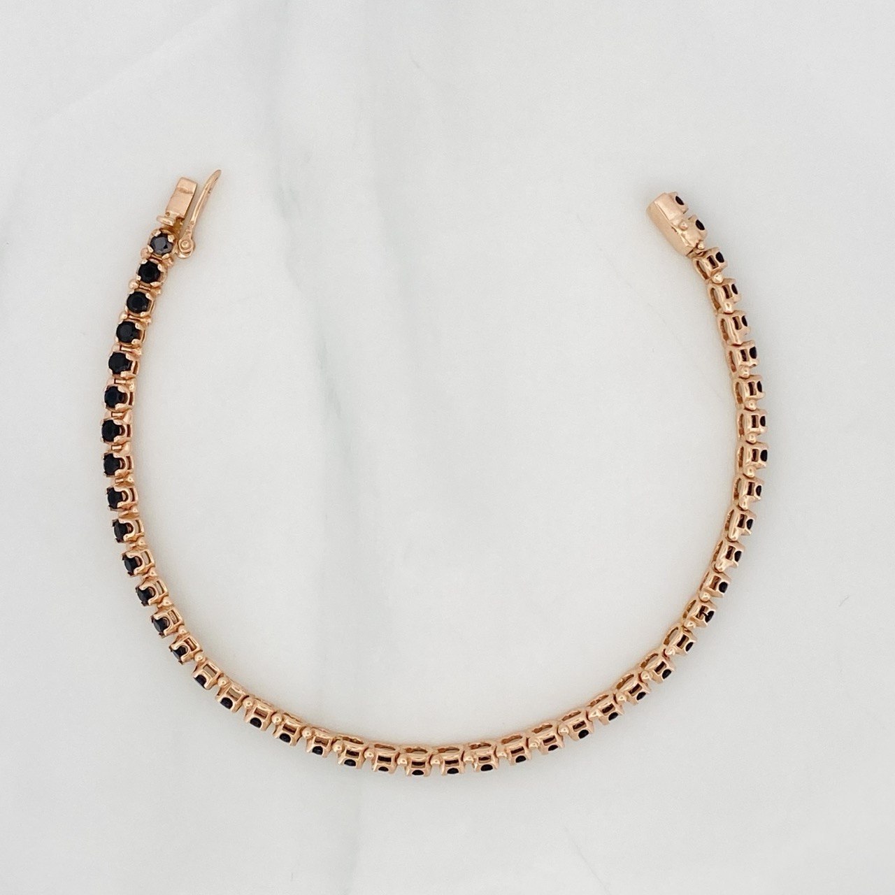 Pulso Tennis 9.15g / 17cm / 4.1mm Oro Rosa 18K