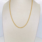 Cadena Cubana 1.55g / 45cm / 1.9mm Oro Amarillo 18K