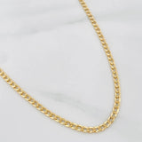 Cadena Cubana 2.1g / 45cm / 2.3mm Oro Amarillo 18K