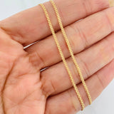 Cadena China 2.5g / 45cm / 1.5mm Oro Amarillo 18K