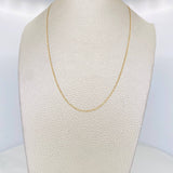 Cadena China 2.5g / 45cm / 1.5mm Oro Amarillo 18K