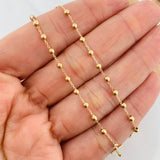 Cadena Denario Virgen Milagrosa 3.1g / 45cm / 2.5mm Oro Amarillo 18K