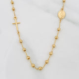 Cadena Denario Virgen Milagrosa 3.1g / 45cm / 2.5mm Oro Amarillo 18K