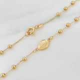 Cadena Denario Virgen Milagrosa 3.1g / 45cm / 2.5mm Oro Amarillo 18K
