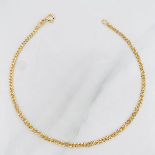 Pulso Cubano 0.8g / 20cm / 1.95mm Oro Amarillo 18K