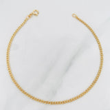 Pulso Cubano 0.8g / 20cm / 1.95mm Oro Amarillo 18K