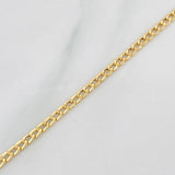 Cadena Cubana 2.1g / 45cm / 2.3mm Oro Amarillo 18K