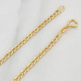 Cadena Cubana 2.1g / 45cm / 2.3mm Oro Amarillo 18K