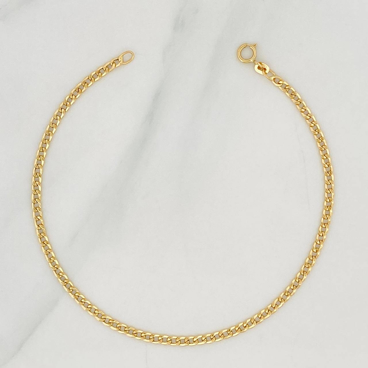Pulso Cubano 1.15g / 20cm / 2.4mm Oro Amarillo 18K
