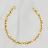 Pulso Cubano 2.6g / 20.5cm / 4.15mm Oro Amarillo 18K