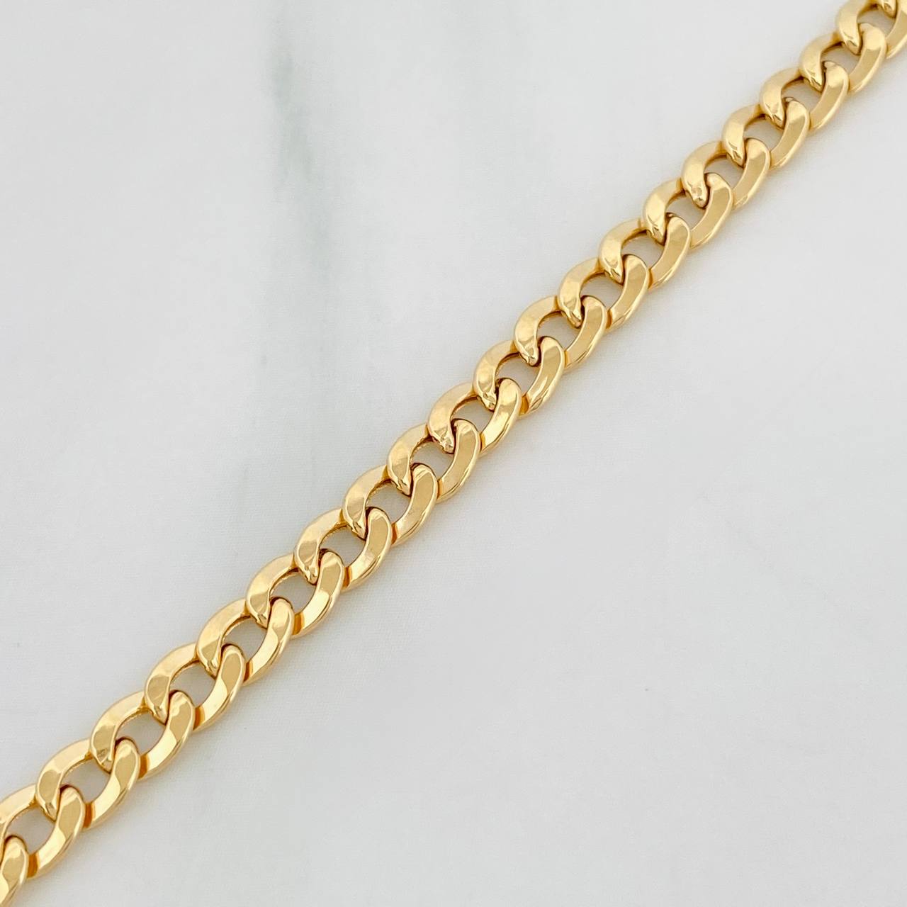 Pulso Cubano 2.6g / 20.5cm / 4.15mm Oro Amarillo 18K
