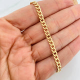 Pulso Cubano 2.6g / 20.5cm / 4.15mm Oro Amarillo 18K