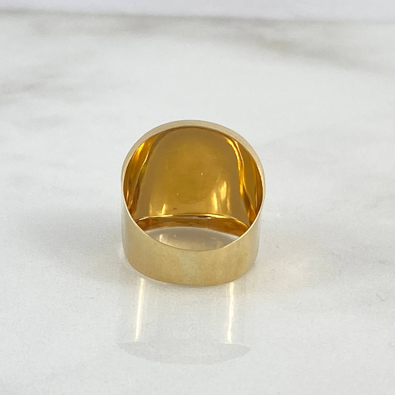 Anillo Sello Liso 3gr / T6 / Oro Amarillo