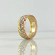 Anillo Argolla 3.95gr / T9 1/2 / Diamantada Oro Amarillo ©