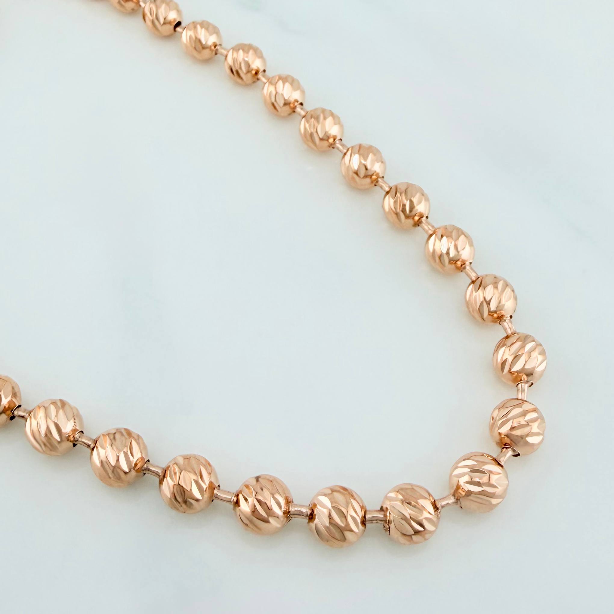 Cadena Militar 44.7 g / 72 cm / 5.75 mm Oro Rosa 18K